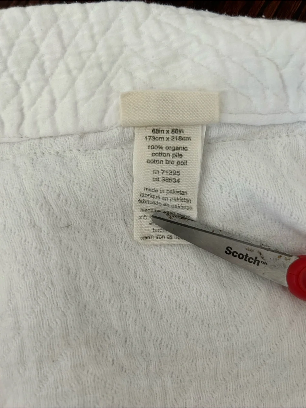 West Elm White Quilted Organic Duvet Cover Size Twin